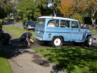 Washing the Willys