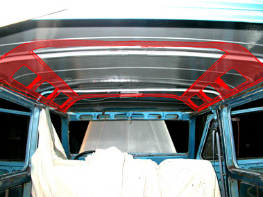 Sun roof support